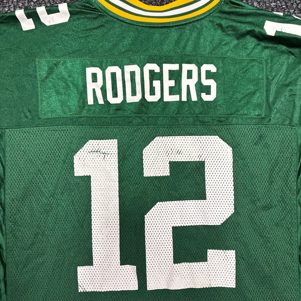 Vintage Reebok NFL Green Bay Packers Aaron Rodgers #12 Home Jersey XL (46-48)